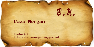 Baza Morgan névjegykártya